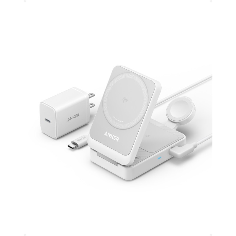 Anker Innovations Anker B2557321, Intérieure, Secteur, Recharge sans fil, Blanc
