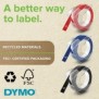 Dymo Ruban de Marquage 3D Authentique | 9 mm x 3 m | RougeNoir et Bleu | autocollantes | Lot de 3 Étiquettes de marquage en vinyle, Belgique, 3 m, 3 pièce, 89 mm, 105 mm, 50 mm