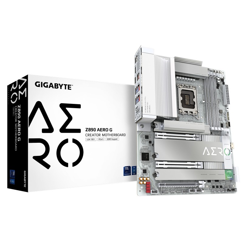Gigabyte Carte mère Z890 AERO G - Prend en charge les processeurs Intel Core Ultra Série 2
