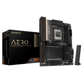 Gigabyte X870E AERO X3D DARK WOOD Carte Mère – Compatible avec les processeurs AMD Ryzen 9000