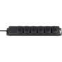 Brennenstuhl BN-1159970, 2 m, IP44, Noir, Néoprène, Caoutchouc, 6 sortie CA, Noir