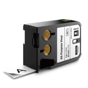 Dymo XTL Cassette d'étiquettes multi usage en vinyle 24 mm x 7 m Noir sur Blanc, Noir sur blanc, Noir, Transfert thermique, Vinyl, Belgique, -40 - 60 C