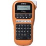 Brother PT-E110 - étiqueteuse professionnelle, QWERTY, HGeTZe, Transfert thermique, 180 x 180 DPI, 20 mmsec, Noir, Orange