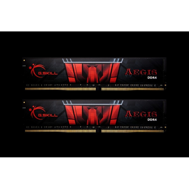 G.Skill Aegis F4-2666C19D-32GIS, 32 Go, 2 x 16 Go, DDR4, 2666 MHz, 288-pin DIMM