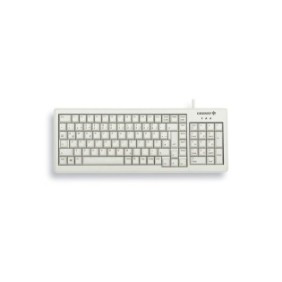 Cherry XS , Taille réelle 100 %, Avec fil, USB, QWERTZ, Gris
