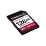Kingston 128GB Canvas React Plus SDXC UHS-II 280R100W U3 V60 for Full HD4K, 128 Go, SDXC, Classe 10, UHS-II, 280 Mos, 100 Mos