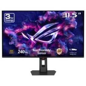 ASUS ROG Strix OLED XG32UQDMS, 80 cm 31.5", 3840 x 2160 pixels, 4K Ultra HD, LCD, 0,03 ms, Noir