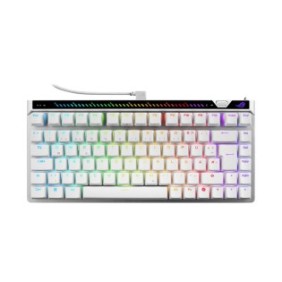ASUS ROG Falchion Ace 75 HE WHT, Avec fil, USB, Magnetic-mechanical key switch, QWERTZ, LED RGB, Blanc