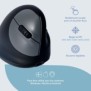 R-Go Tools Souris Ergonomique R-Go HE Break avec logiciel de pause, droiter, moyen longueur main 165-185 mm, bluetooth, noir, Droitier, Optique, Bluetooth, 2400 DPI, Noir