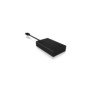 ICY BOX IB-CR401-C3, CF, MicroSD , MicroSDHC, MicroSDXC, SD, SDHC, SDXC, Noir, 5000 Mbits, Aluminium, Plastique, USB 3.2 Gen 1 3.1 Gen 1 Type-C, 77 mm