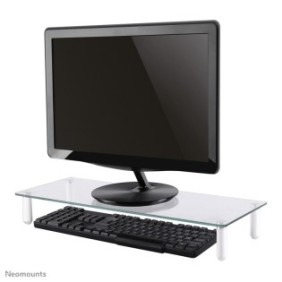 Neomounts NSMONITOR10 Réhausseur d'écranordinateur portable - universel, 25 kg, Réglage de la hauteur, Transparent