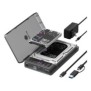 ICY BOX IB-3882MSCL-CU31, Boîtier disque durSSD, M.22.5"3.5", SATA, M.2, 10 Gbits, Connectivité USB, Noir