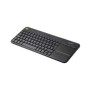 Logitech K400 Plus, Mini, Sans fil, RF sans fil, QWERTY, Noir