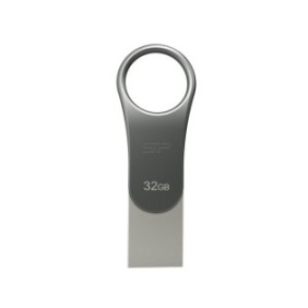 Silicon Power Mobile C80, 32 Go, USB Type-A USB Type-C, 3.2 Gen 1 3.1 Gen 1, Sans capuchon, 8 g, Titane