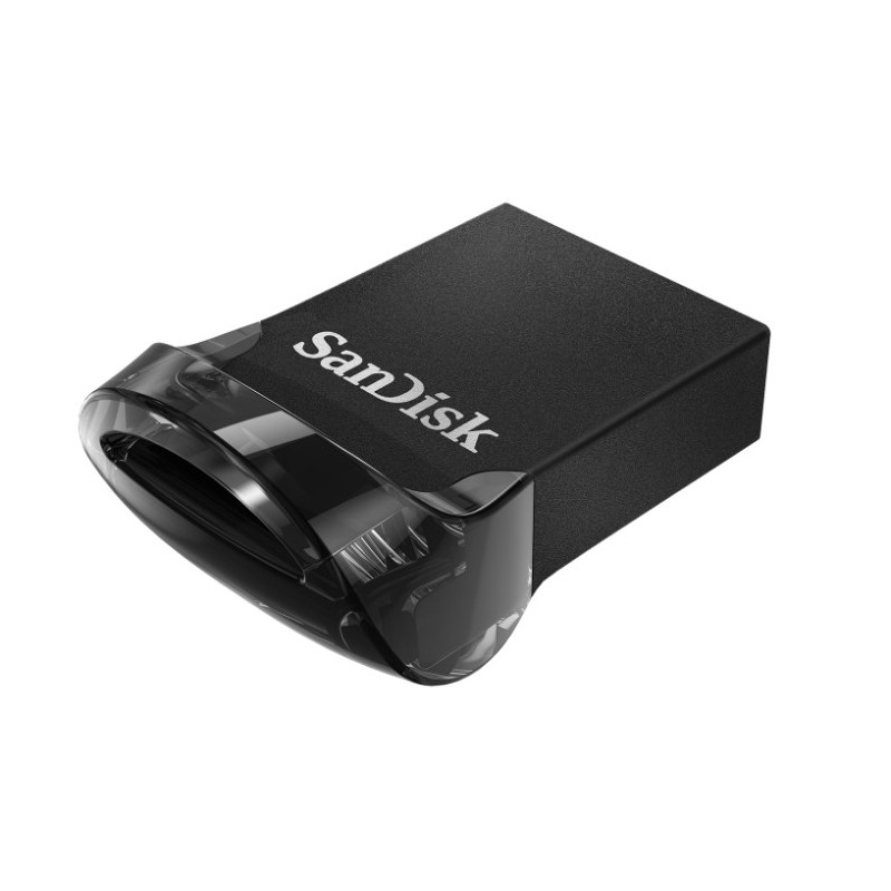 SanDisk Ultra Fit, 128 Go, USB Type-A, 3.2 Gen 1 3.1 Gen 1, 130 Mos, Sans capuchon, Noir
