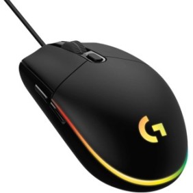 Logitech G G203 lightsync, Droitier, USB Type-A, 8000 DPI, 1 ms, Noir
