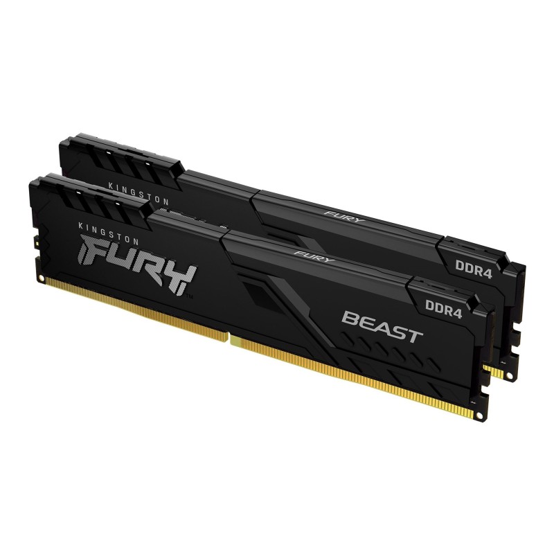 Kingston FURY Beast 32Go 3200MTs DDR4 CL16 DIMM Kit de 2 Black, 32 Go, 2 x 16 Go, DDR4, 288-pin DIMM