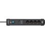 Brennenstuhl 1951140300, 1,8 m, Intérieure, Courbe, IP20, Noir, 4 sortie CA