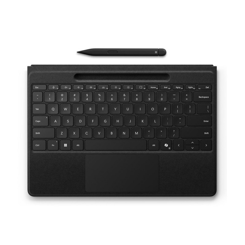 Microsoft Surface Pro Flex wSlim Pen, AZERTY, Belge, Pavé tactile, Clavier mécanique, Microsoft, Surface Pro 11th Edition, Surface Pro 10 for Business, Surface Pro 9, Surface Pro 8