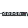 Brennenstuhl 1153380115, 2,5 m, 5 sortie CA, Noir, Gris, Polycarbonate, Noir
