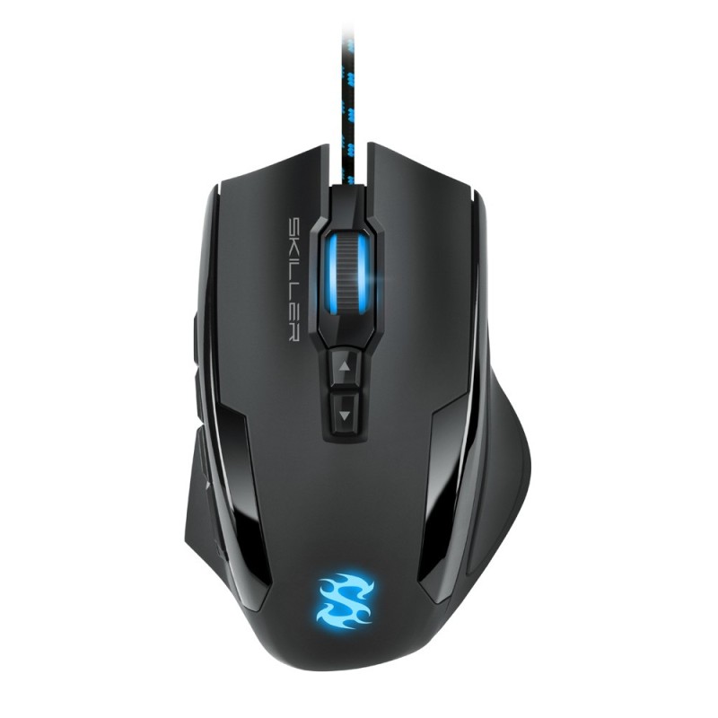 Sharkoon Skiller SGM1, Droitier, Optique, USB Type-A, 10800 DPI, 8000 ips, Noir