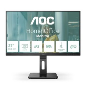 AOC P2 27P2Q, 68,6 cm 27", 1920 x 1080 pixels, Full HD, LED, 4 ms, Noir