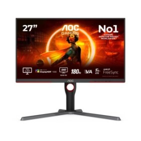 AOC G3 Q27G3XMNBK, 68,6 cm 27", 2560 x 1440 pixels, 2K Ultra HD, LED, 1 ms, Noir, Rouge