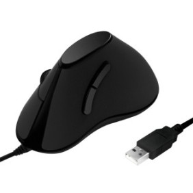 LogiLink ID0158, Droitier, Optique, USB Type-A, 1000 DPI, Noir