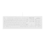 Cherry Contour Design Active Key AK-C8100F-UVS-WUK, Taille réelle 100 %, Avec fil, USB, Commutateur de touche « ciseaux », QWERTY, Blanc