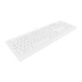 Cherry Contour Design Active Key AK-C8100F-UVS-WUK, Taille réelle 100 %, Avec fil, USB, Commutateur de touche « ciseaux », QWERTY, Blanc
