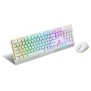 MSI S11-04DE305-CLA, Avec fil, USB, Clavier mécanique, QWERTZ, LED RGB, Blanc