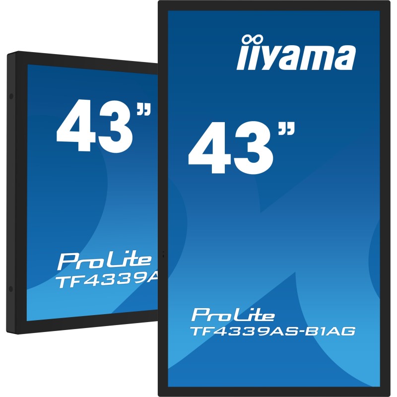 Iiyama TF4339AS-B1AG, 108 cm 42.5", 3840 x 2160 pixels, 4K Ultra HD, LED, 8 ms, Noir
