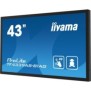 Iiyama TF4339AS-B1AG, 108 cm 42.5", 3840 x 2160 pixels, 4K Ultra HD, LED, 8 ms, Noir
