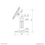 Neomounts SPEAKER-W100 Support pour haut-parleur - universel - orientable, Plafond, Mur, Plastique, 3,5 kg, Blanc, Mur, 0 - 180
