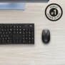 Logitech M190, Ambidextre, Optique, RF sans fil, 1000 DPI, Gris