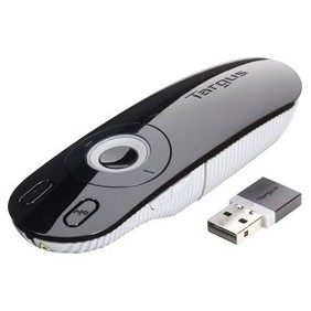 Targus Laser Presentation Remote, USB, 15 m, Noir, Gris