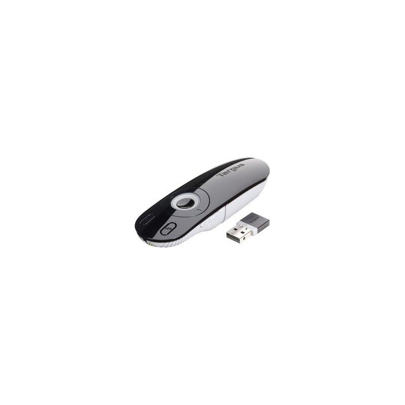 Targus Laser Presentation Remote, USB, 15 m, Noir, Gris