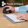 R-Go Tools Clavier ergonomique R-Go Compact Break, clavier compact avec logiciel de pause,QWERTZ , Filaire, blanc, Mini, Avec fil, USB, Commutateur de touche « ciseaux », QWERTZ, Blanc