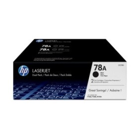 HP 78A pack de 2 toners LaserJet noir authentiques, 4200 pages, Noir, 2 pièce