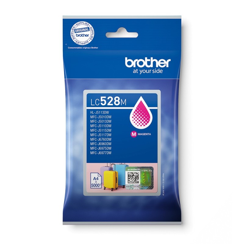 Brother LC528M, Magenta, 1 pièce, 5000 pages, Paquet unique