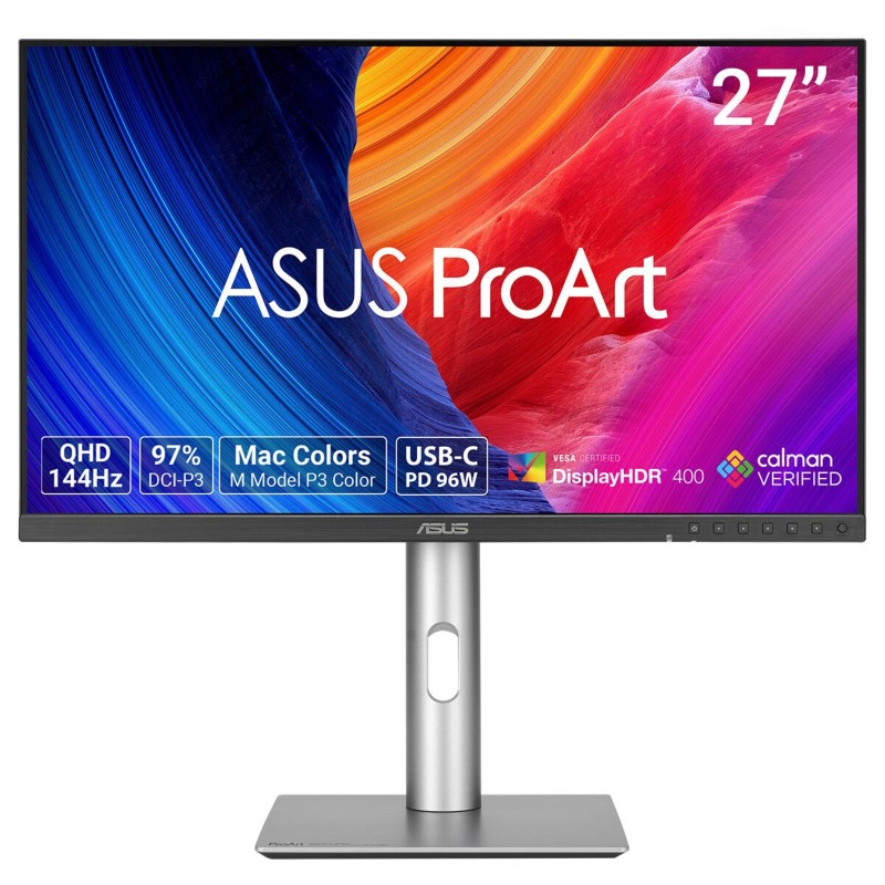 ASUS ProArt PA278CGRV, 68,6 cm 27", 2560 x 1440 pixels, Wide Quad HD, LCD, 5 ms, Argent
