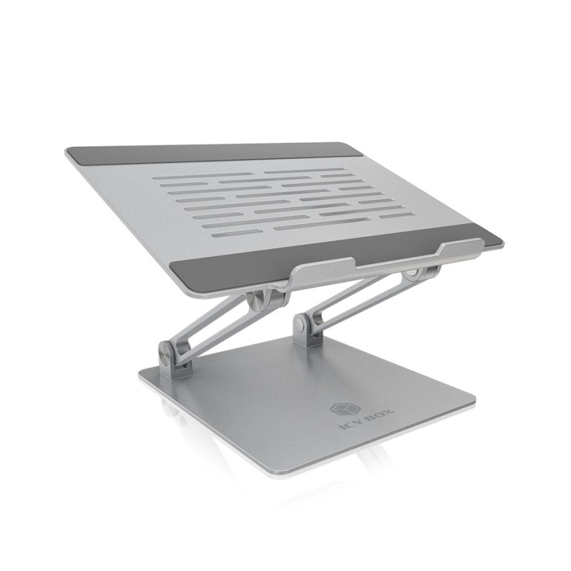 ICY BOX IB-NH300, Supports de Laptop, Argent, Aluminium, Silicone, 43,2 cm 17", 3 kg, 15 cm