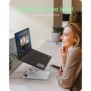ICY BOX IB-NH300, Supports de Laptop, Argent, Aluminium, Silicone, 43,2 cm 17", 3 kg, 15 cm