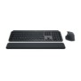 Logitech MX Keys S Combo, Sans fil, Bluetooth, Commutateur de touche « ciseaux », QWERTZ, LED, Graphite