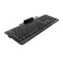 Cherry SECURE BOARD 1.0, Taille réelle 100 %, Avec fil, USB, Clavier mécanique, QWERTZ, Noir