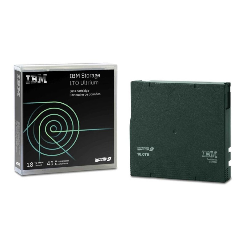 IBM 02XW568, Bande de données vierge, LTO, 18 To, 45 To, Vert