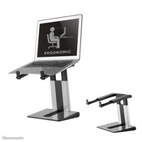 Neomounts NSLS200 Support pour ordinateur portable 10-17" - ajustement en hauteur - pliable - compact - universel, Supports de Laptop, Argent, Plastique, 25,4 cm 10", 43,2 cm 17", 254 - 431,8 mm 10 - 17