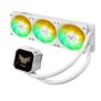 ASUS TUF Gaming LC III 360 ARGB LCD White Edition, Refroidisseur de liquide tout-en-un, 12 cm, Blanc