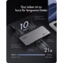 ICY BOX IB-DK7402-C31, Avec fil, USB 3.2 Gen 2 3.1 Gen 2 Type-C, 140 W, 3,5 mm, 2500,10,100,1000 Mbits, Noir, Anthracite