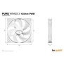 Be Quiet! Pure Wings 3 120 mm PWM | Ventilateur PC White, Ventilateur, 12 cm, 1600 trmin, 84,8 m³h, Blanc